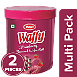 Dukes  Waffy Strawberry Flavoured Wafer Roll 2x250 g (Multipack)