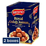 Bikano Royal Gulab Jamun Dipped In Sugar Syrup 2x1 kg (Multipack)