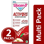 Glucon-D Activors Apple Flavour Electrolyte Energy Drink 2x200 ml (Multipack)