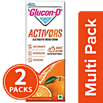 Glucon-D Activors Orange Flavour Electrolyte Energy Drink 2x200 ml (Multipack)
