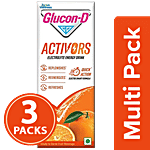 Glucon-D Activors Orange Flavour Electrolyte Energy Drink 3x200 ml (Multipack)