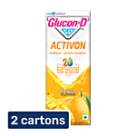 Glucon-D Mango Activon Double Advantage Electrolytes & Glucose Drink 2x200 ml (Multipack)
