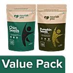Nourish you Chia Seeds + Pumpkin Seeds 250 g each Combo 2 items