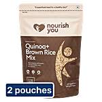 Nourish you Certified Organic Quinoa + Brown Rice Mix - Gluten Free 2x500 g (Multipack)