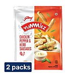Godrej Yummiez Chicken Pepper & Herb Sausages 2x250 g Pouch (Multipack)