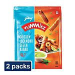 Godrej Yummiez Chicken Lucknowi Seekh Kabab 2x400 g Pouch (Multipack)