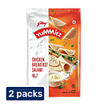 Godrej Yummiez Chicken Breakfast Salami 2x250 g Pouch (Multipack)