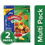 Godrej Yummiez Potato Cheese Bites 2x400 g Pouch (Multipack)