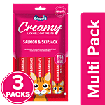 Drools Creamy Salmon & Skip Jack Lickable Cat Treat 3x75 g (Multipack)