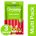 Drools Creamy Crab & Chicken Lickable Cat Treat 3x75 g (Multipack)