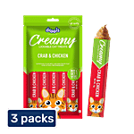 Drools Creamy Crab & Chicken Lickable Cat Treat 3x75 g (Multipack)
