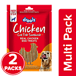 Drools Cod Fish Sandwich Real Chicken Dog Treats 2x70 g (Multipack)