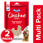 Drools Chicken Sticks Milk Flavour Dog Treats 2x100 g (Multipack)