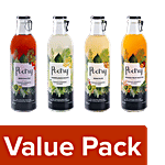 Poetry Elderflower Mojito+Passion Fruit Martini +Penicillin+Berrypolitan, 250 ml Each Combo (4 Items)