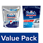 bb Combo Powerball Quantum All in 1 Max Dishwasher Tablets + Dishwasher Salt Combo 2 items