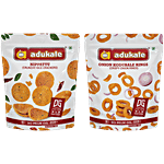 Adukale Nippattu + Onion Kodubale Rings, 180 g Each Combo (2 Items)
