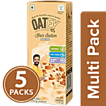 Oatey Kesar Badam Millet Milk Oat Drink - No Added Sugar 5x200 ml (Multipack)