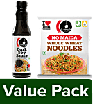 Ching's Secret Whole Wheat Noodles, 280 g + Dark Soy Sauce, 210 g Combo (2 Items)