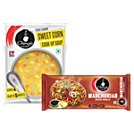 Ching's Secret Manchurian Instant Noodles, 240 g + Sweet Corn Cook Up Soup, 55 g Combo (2 Items)
