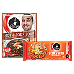 Ching's Secret Schezwan Instant Noodles, 240 g + Hot & Sour Veg Soup, 55 g Combo (2 Items)
