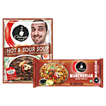 Ching's Secret Manchurian Instant Noodles, 240 g + Hot & Sour Veg Soup, 55 g Combo (2 Items)