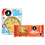 Ching's Secret Schezwan Instant Noodles, 240 g + Mix Veg Instant Soup, 55 g Combo (2 Items)