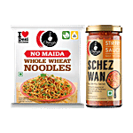 Ching's Secret Whole Wheat Noodles, 280 g + Schezwan Stir Fry Cooking Sauce, 250 g Combo (2 Items)