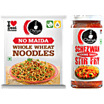 Ching's Secret Whole Wheat Noodles, 280 g + Schezwan Stir Fry Cooking Sauce, 250 g Combo (2 Items)