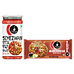 Ching's Secret Manchurian Instant Noodles, 240 g + Schezwan Stir Fry Cooking Sauce, 250 g Combo (2 Items)