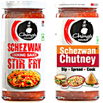 Ching's Secret Schezwan Chutney + Schezwan Stir Fry Sauce, 250 g Each Combo (2 Items)