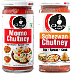 Ching's Secret Schezwan Chutney + Momo Chutney, 250 g Each Combo (2 Items)