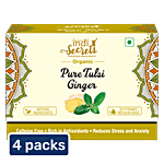 indiSecrets Pure Tulsi Ginger Tea 4x36 g (Multipack)