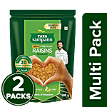 Tata Sampann Premium Raisins/Kishmish - Seedless 2x500 g (Multipack)