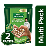 Tata Sampann Premium Roasted & Salted Pistachios 2x500 g (Multipack)