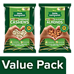 Tata Sampann Premium Cashews+California Almonds 1 kg Each Combo (2 items)
