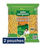Tata Sampann Unpolished Chana Dal 2x500 g (Multipack)