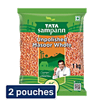 Tata Sampann Unpolished Masoor Dal - Whole 2x1 kg (Multipack)