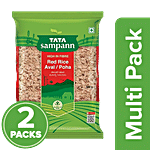 Tata Sampann Red Rice Aval/Poha 2x500 g (Multipack)