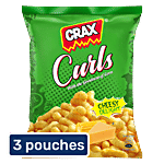 Crax Corn Curls Cheese Delight Puffs 3x82 g (Multipack)