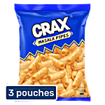 Crax Masala Pipes Puffs 3x65 g (Multipack)