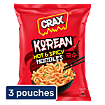 Crax Korean Hot & Spicy Noodles Puffs 3x70 g (Multipack)