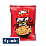 Crax Korean Ramen Noodles Puffs 4x70 g (Multipack)