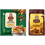 India Gate Classic Pure Basmati Rice, 1 kg + Classic Hyderabadi Biryani Masala, 70 g Combo (2 Items)