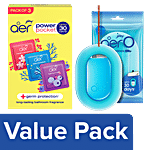 Godrej Aer O Cool Aqua Car Fragrance, 7.5 g + Assorted Bathroom Fragrance, 30 g Combo (2 Items)
