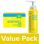 Cinthol Refreshing Lime Deo Bathing Soap, 600 g + Lime Foam Body Wash, 200 ml Combo (2 Items)