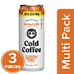 Sleepy Owl Caramel Latte Cold Coffee 3x230 ml (Multipack)