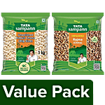 Tata Sampann Unpolished Rajma - Chitra, 500 g + Unpolished Kabuli Chana - Big Size, 1 kg Combo (2 Items)