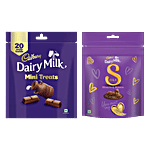 bb Combo Cadbury Dairy Milk Mini Treats, 140 g + Silk Mini Treats Chocolate, 135 g Combo (2 Items)