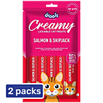 Drools Salmon & Skipjack Lickable Cat Treats 2x75 g (Multipack)