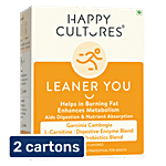 Happy Cultures Leaner You Lemon Flavoured Multistrain Probiotic Blend Nutraceutical For Adults 2x30 g (Multipack)